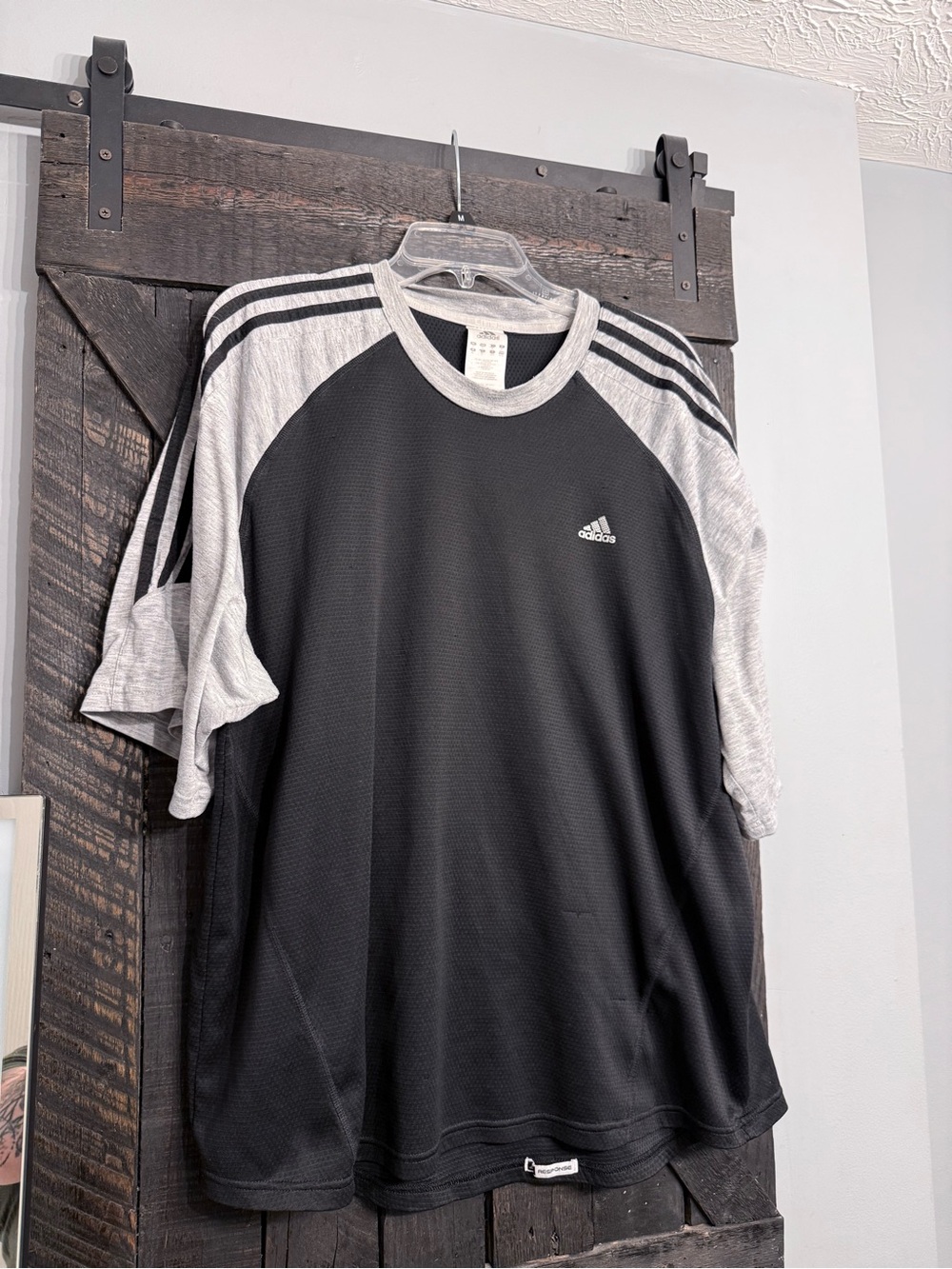 Adidas Men’s Black & Gray Performance Tee